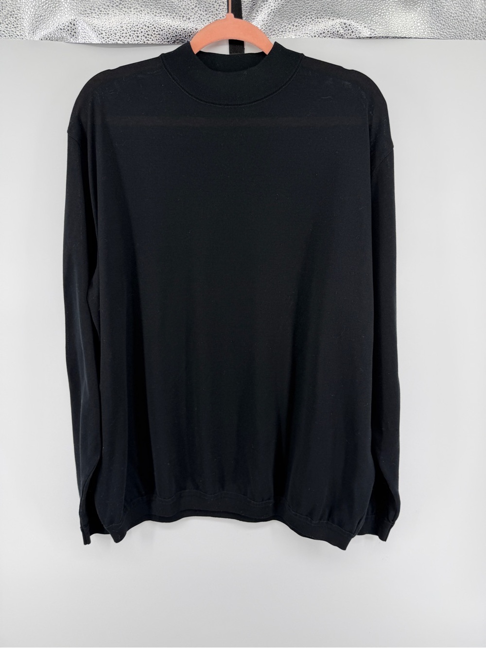 St. Croix Quiet Money Normalcore 90s Streetwear Black Knit Crewneck Sweater SzXL